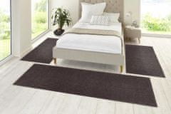 Hanse Home Spálňová sada Pure 102661 Anthracite (Rozmery kobercov 3 diely: 70x140 cm (2x), 70x240 cm (1x))