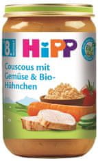 HiPP BIO Kuskus so zeleninou a kuracie mäso 220 g, od 8. mesiaca.