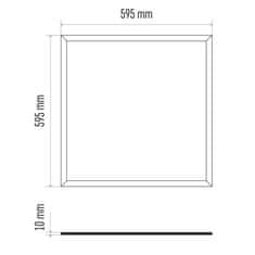 EMOS EMOS LED panel 60x60, vstavaný biely, 40W neutr. b. UGR CRI a gt;95 ZR1433