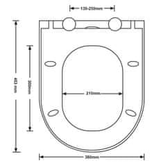 AWD Duroplastové sedadlo so spomaľovacím mechanizmom AWD Interior Kent 1394