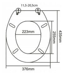 AWD WC sedadlo spomaľovacím mechanizmom AWD Interior MDF Arte 1698