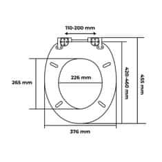 AWD Wc sedátko so spomaľovacím mechanizmom AWD Interior MDF EDESSA