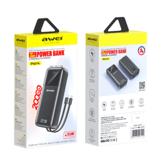 Awei Powerbanka P107K 20 000 mAh, 22,5 W, černá