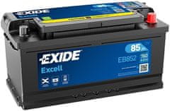 Exide Excell 85Ah Autobatéria , 12V , 760A , EB852