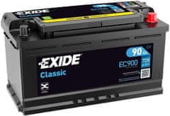 Exide Classic 90Ah Autobatéria 12V , 720A , EC900