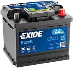 Exide Excell 44Ah Autobatéria , 12V , 420A , EB442