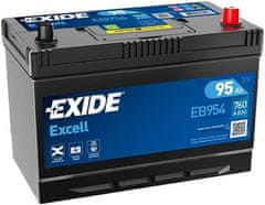 Exide Excell 95Ah Autobatéria , 12V , 760A , EB954