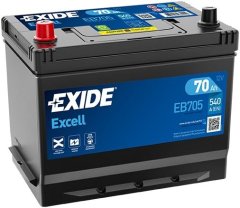 Exide Excell 70Ah Autobatéria , 12V , 540A , ĽAVÁ !!! EB705