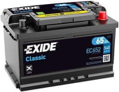 Exide Classic 65Ah Autobatéria 12V , 540A , EC652