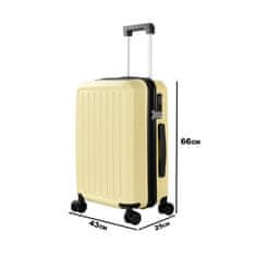 Aga Travel Cestovný kufor 66x43x25cm MR4668 Béžový