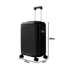 Aga Travel Cestovný kufor 66x43x25cm MR4668 Čierny