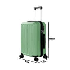 Aga Travel Cestovný kufor 66x43x25cm MR4668 Zelený