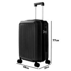 Aga Travel Cestovný kufor 77x48x30 cm MR4668 Čierny