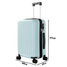 Aga Travel Cestovný kufor 77x48x30 cm MR4668 Modrý