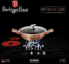 Berlingerhaus Pekáč okrúhly s mramorovým povrchom a pokrievkou 28 cm Rosegold Metallic Line BH-1519