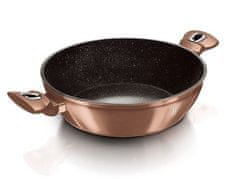 Berlingerhaus Pekáč okrúhly s mramorovým povrchom a pokrievkou 28 cm Rosegold Metallic Line BH-1519