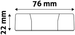 Avide Stropní zápustné svítidlo (9571125) d12cm, 6W, 4000K, 420lm