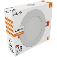 Avide Stropní zápustné svítidlo (9571125) d12cm, 6W, 4000K, 420lm