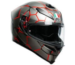 AGV Helma na moto K5 MULTI MPLK VULCANUM RED vel. L