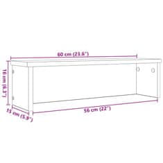 Vidaxl kuchynské stojany stohovateľné 2 ks staré drevo 60x15x16 cm