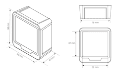 Omnyx Inteligentný merač kvality ovzdušia WiFi s podporou Tuya - PM2,5, CO2, C6H6, PM10