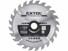 Extol Premium Kotúč pílový s SK plátkami, Ø160x2,8x20mm, 24z, EXTOL PREMIUM