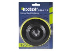 Extol Craft Nosič brúsnych výsekov, do vŕtačky - suchý zips, O 125mm, stopka 8mm