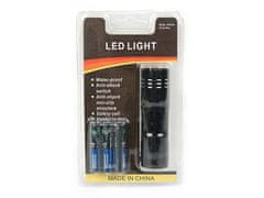 Verk 08013 Mini 9 LED baterka + 3x AAA color