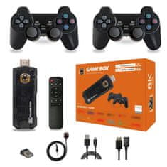 Smart Plus Hra TV Stick Videoherné konzoly Bezdrôtový ovládač Gamepad Najlepšie Hd Arcade Retro X8 Android 10 hier Dual OS 2.4G 4K 64GB Ps1