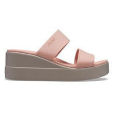 Crocs Šľapky ružová 39 EU Brooklyn Mid Wedge