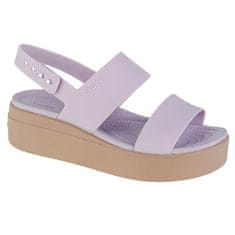 Crocs Sandále fialová 38 EU Brooklyn Low Wedge