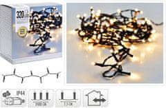 HOMESTYLING Vánoční řetěz KO-AX8401550 Vánoční světelný řetěz teplá bílá 320 LED / 24 m