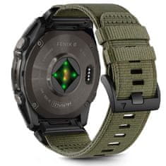 Tech-protect Nylon Classic remienok na Garmin Fenix 5x / 5x Plus / 6x / 6x Pro / 7x / 8 51mm, olive