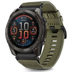 Tech-protect Nylon Classic remienok na Garmin Fenix 5x / 5x Plus / 6x / 6x Pro / 7x / 8 51mm, olive