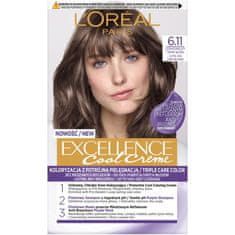 shumee Excellence Cool Creme farba na vlasy 6.11 Ultra Ash Dark Blonde