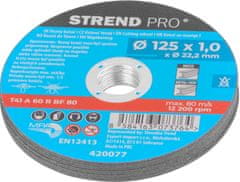 Strend Pro Kotúč Strend Pro 125x1,0x22,2 mm, rezný na kov, dóza, 10 ks