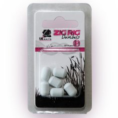 Lk Baits ZIG RIG Dumbels Pop-Up - White