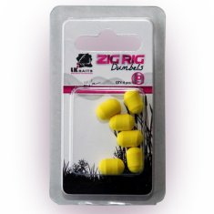 Lk Baits ZIG RIG Dumbels Pop-Up - Yellow