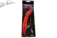 Lk Baits nadväzec na tresky 4/0 10cm Glitter Lumino Red/Červený