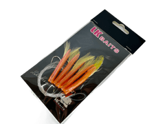 Lk Baits Nadväzec na more s perím 1/0 0,60/0,45mm Červeno-žltý