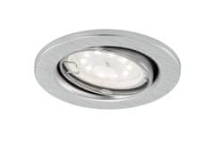 BRILONER BRILONER LED vstavané svietidlo, priemer. 8,6 cm, 5 W, hliník BRI 8315-019