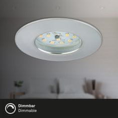 BRILONER BRILONER 3ks sada LED vstavané svietidlo, priemer. 7,5 cm, 5,5 W, hliník IP44 BRI 7231-039