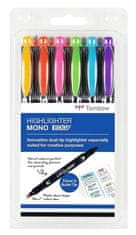 Tombow Zvýrazňovač MONO edge - súprava 6 ks