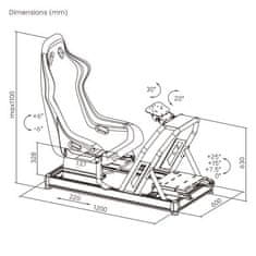 NanoRS závodný stojan na volant max 120kg RS423 2 kusy 85858