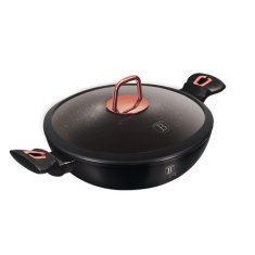 Berlingerhaus Panvica WOK s pokrievkou BH-7112 30 cm Black Rose Collection