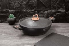 Berlingerhaus Panvica WOK s pokrievkou BH-7112 30 cm Black Rose Collection