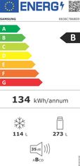 SAMSUNG Kombinovaná chladnička RB38C7B6BS9/EF