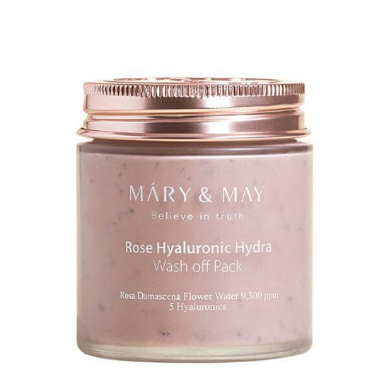 MÁRY & MAY Hydratačná pleťová maska Rose Hyaluronic Hydra (Wash Off Pack) 125 g