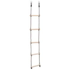 Vidaxl 5-stupňový rebrík 210 cm masívne borovicové drevo