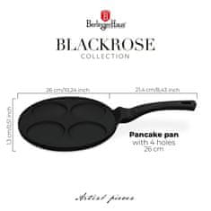 Lívanečník s titánovým povrchom 4 ks Black Rose Collection BH-7795